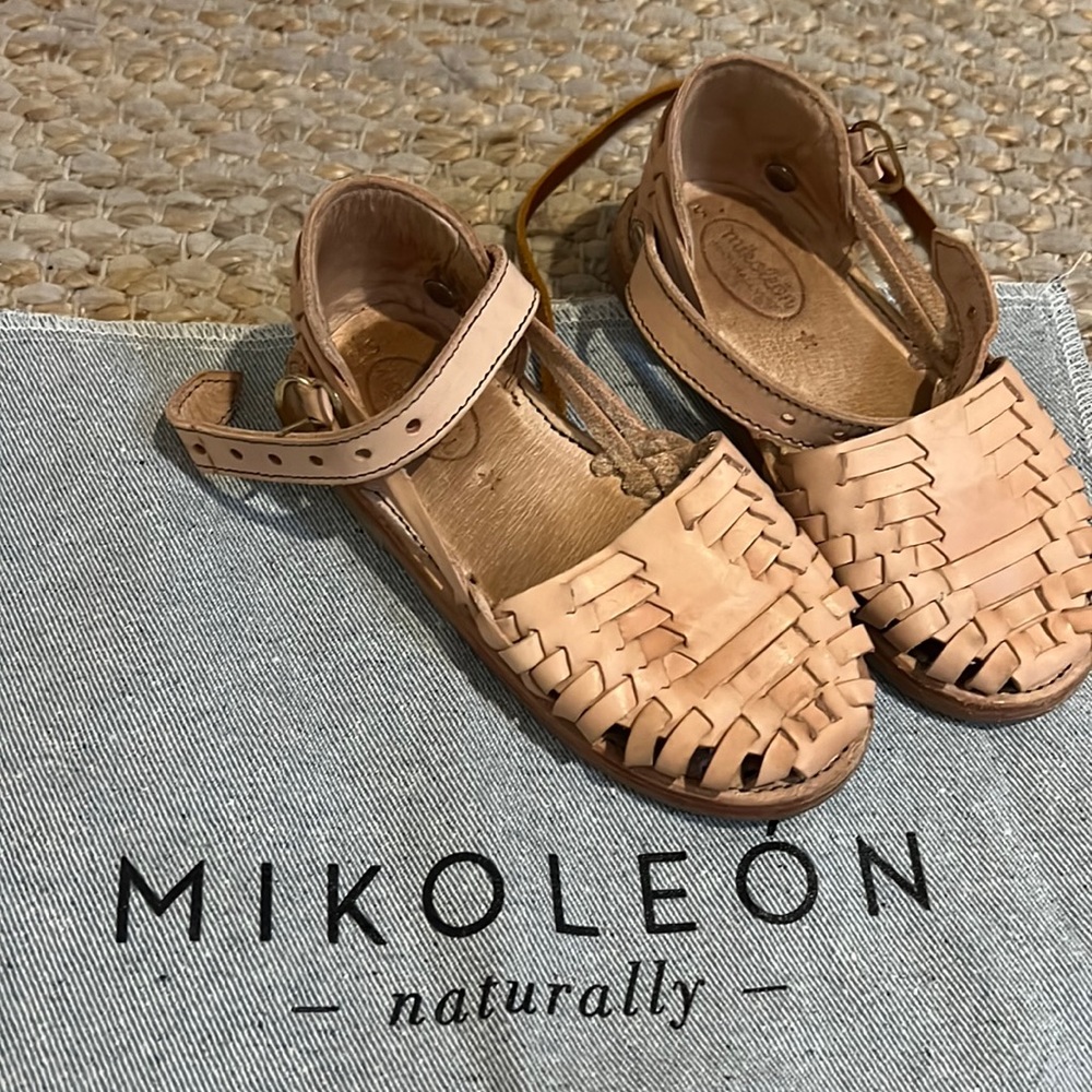Kids Mikoleon sandals buckle ORIGINAL leather 25